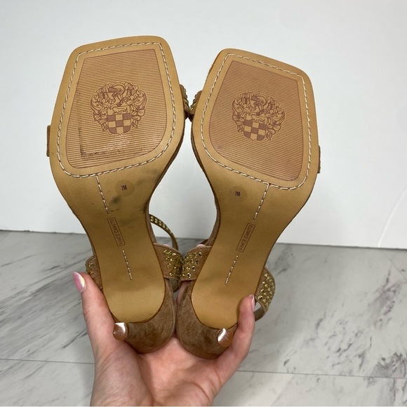 Vince Camuto Saprenda Light Brown Heeled Sandal 7M - Picture 13 of 14